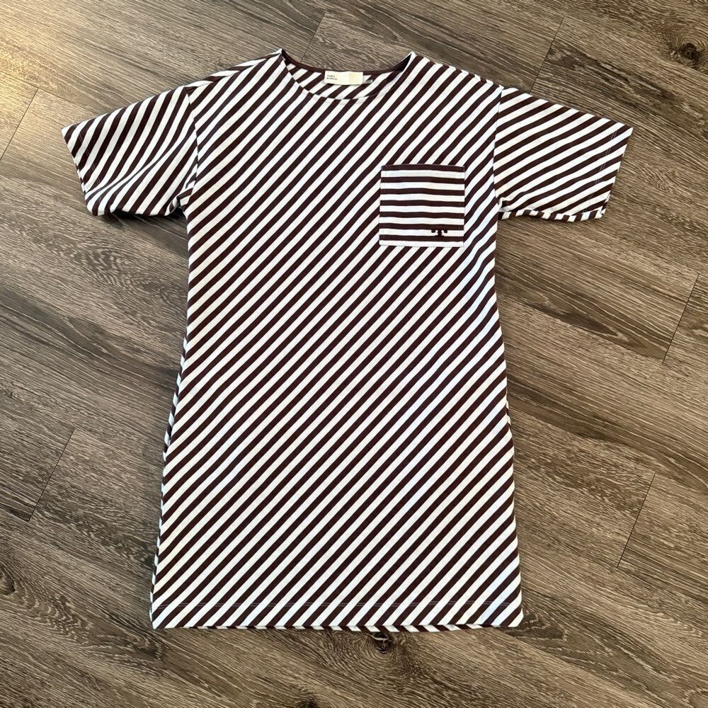 Tory Burch Pocket Stripe T Shirt Dress